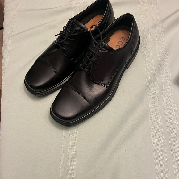 Ecco Black Leather Men\'s Oxfords size EU44 US 10.5 BRAND NEW main image 6